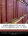 Anti-Atrocity Alien Deportation Act of 2003 by United States Congress Senate Committee