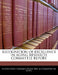 Recognition of Excellence in Aging Research Committee Report by United States Congress Senate Special Co