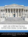 List of Cfr Sections Affected (Lsa), June 2004 by United States National Archives and Reco