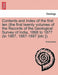 Contents and Index of the First Ten (the First Twenty Volumes of the Records of the Geological Survey of India, 1868 to 1877 (to 1887, 1887-1897 [Etc. by Anonymous