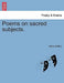 Poems on Sacred Subjects. by Maria Saffery