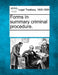 Forms in Summary Criminal Procedure. by Multiple Contributors