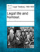 Legal Life and Humour. by Multiple Contributors