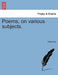 Poems, on Various Subjects. by Eliza Day