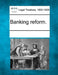 Banking Reform. by Multiple Contributors