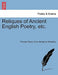 Reliques of Ancient English Poetry, Etc. by Thomas Percy