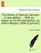 The Works of Samuel Johnson ... A new edition ... With an essay on his life and genius, by Arthur Murphy. [With a portrait.] by Samuel Johnson