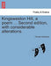 Kingsweston Hill, a Poem ... Second Edition, with Considerable Alterations. by Thomas Hobhouse