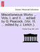 Miscellaneous Works ... Vols. I. and II. ... edited by G. Peacock. (Vol. III. ... edited by J. Leitch.). by Thomas Young, John Leitch
