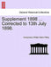Supplement 1898 ... Corrected to 13th July 1898. by Anonymous