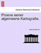 Proeve Eener Algemeene Kartografie. by Henri Zondervan