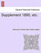 Supplement 1890, Etc. by Anonymous