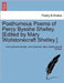 Posthumous Poems of Percy Bysshe Shelley. [Edited by Mary Wollstonecraft Shelley.] by Percy Bysshe Shelley, John Gisborne, Mary Wollstonecraft Shelley