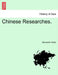 Chinese Researches. by Alexander Wylie