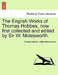 The English Works of Thomas Hobbes, now first collected and edited by Sir W. Molesworth. by Thomas Hobbes, William Molesworth