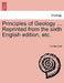 Principles of Geology ... Reprinted from the sixth English edition, etc. by Charles Lyell