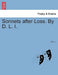 Sonnets After Loss. by D. L. I. by D. L. I