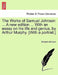 The Works of Samuel Johnson ... A new edition ... With an essay on his life and genius, by Arthur Murphy. [With a portrait.] by Samuel Johnson