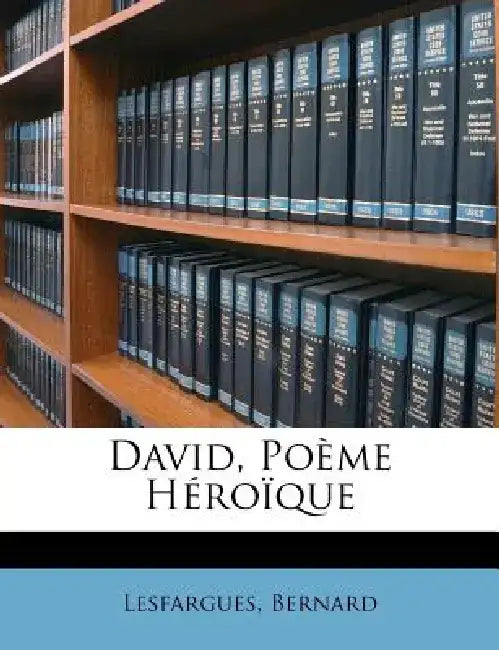 David, Po Me H Ro Que by Lesfargues Bernard