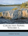 Collected Papers; Volume 1 by Herbert Ruckes
