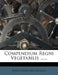 Compendium Regni Vegetabilis ...... by Augustinus Michelazzi