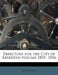 Directory for the City of Aberdeen Volume 1855- 1856 by Anonymous