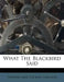 What the Blackbird Said