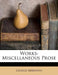 Works: Miscellaneous Prose by George Meredith