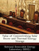 Value of Concentrating Solar Power and Thermal Energy Storage by National Renewable Energy Laboratory (Nr