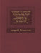 Vorlesungen �ber Mathematik: Vorlesungen �ber Allgemeine Arithmetik, Hrsg. Von K. Hensel: 1. Abschnitt, Vorlesungen �ber Zahlenth by Leopold Kronecker