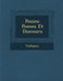 Po Sies: Po Mes Et Discours by Voltaire