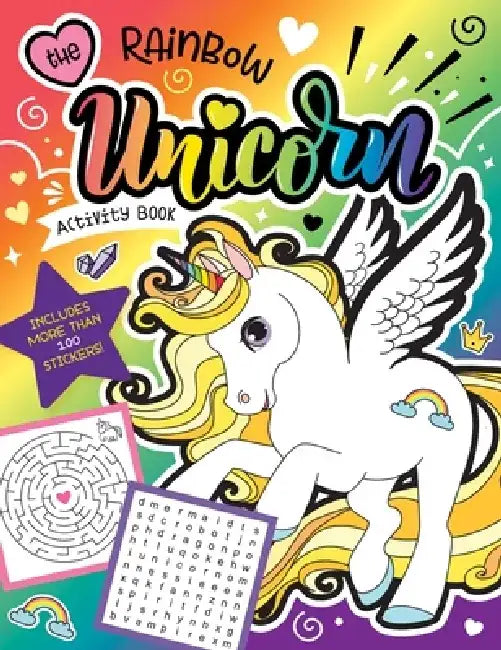 The Rainbow Unicorn Activity Book: Magical Games for Kids with Stickers! by Glenda Horne