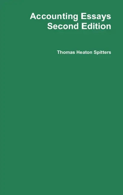 Accounting Essays by Thomas Heaton Spitters