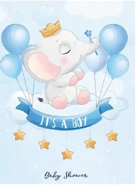Baby Elephant Guest Book by Lorenzo Mills