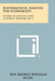 Mathematical Analysis for Economists: Studies in Statistics and Scientific Method, No. 3 by Roy George Douglas Allen