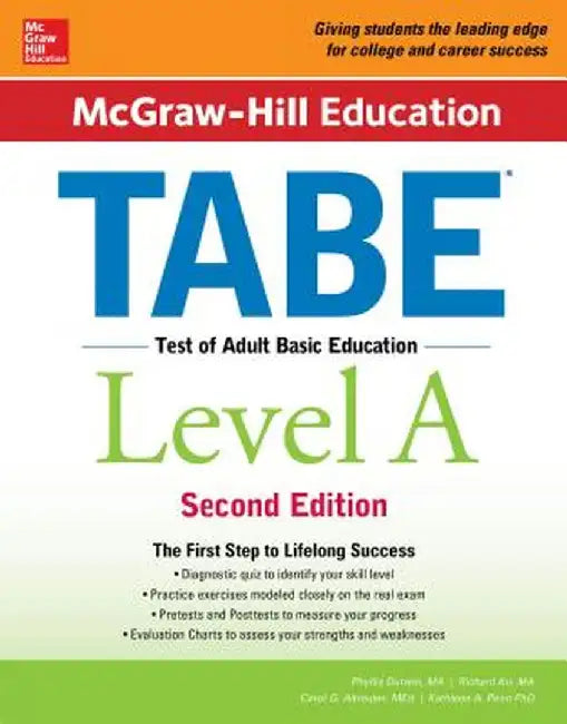 McGraw-Hill Education Tabe Level A, Second Edition by Phyllis Dutwin