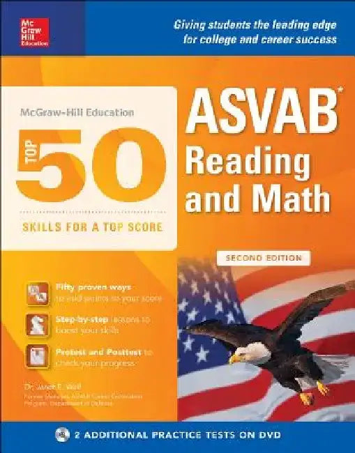 McGraw-Hill Education Top 50 Skills for a Top Score: ASVAB Reading and Math, Second Edition [With DVD] by Janet E. Wall