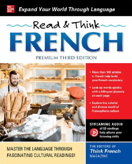 Read & Think French, 3rd Edition by The Editors of Think French! Magazine