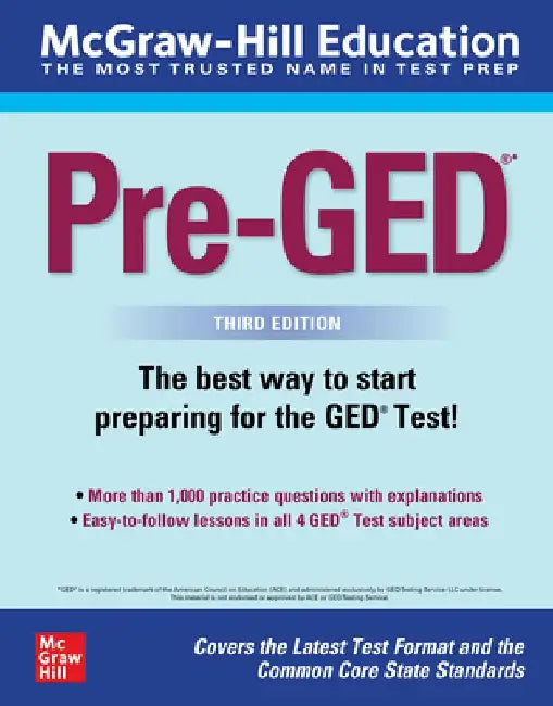 McGraw-Hill Education Pre-Ged, Third Edition by McGraw Hill Editors