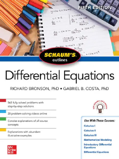 Schaum's Outline of Differential Equations, Fifth Edition by Richard Bronson