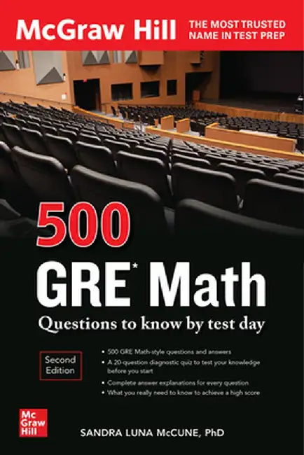 500 GRE Math Questions to Know by Test Day, Second Edition by Sandra Luna McCune