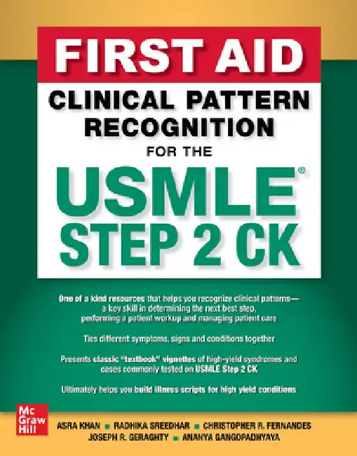 First Aid Clinical Pattern Recognition for the USMLE Step 2 Ck by Asra R. Khan