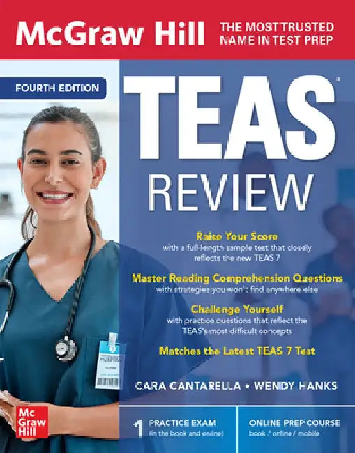 McGraw Hill Teas Review, Fourth Edition by Wendy Hanks