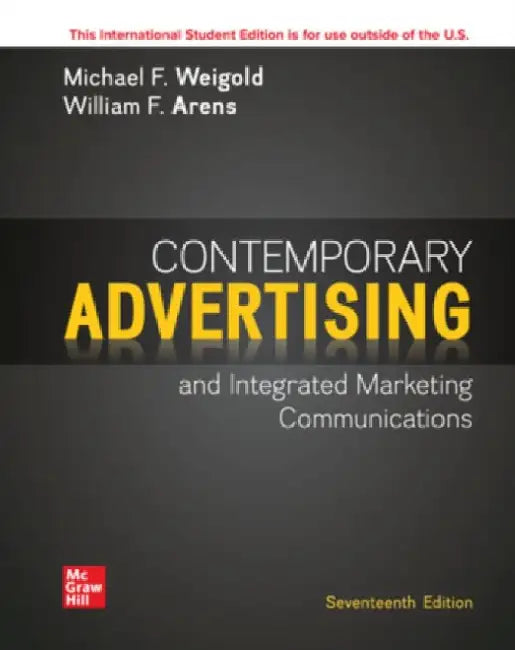 Contemporary Advertising ISE by Michael Weigold