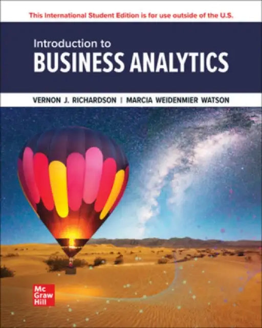 Introduction to Business Analytics ISE by Vernon Richardson