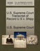 U.S. Supreme Court Transcript of Record U S v. Shipp by U. S. Supreme Court