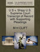 U S V. Shipp U.S. Supreme Court Transcript of Record with Supporting Pleadings by M. H. Clift