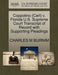 Coppolino (Carl) V. Florida U.S. Supreme Court Transcript of Record with Supporting Pleadings by Charles M. Burnim