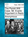 The Parish Will Case. Mr. Evarts' Argument in Reply by Anonymous