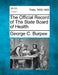 The Official Record of The State Board of Health by George C. Burpee